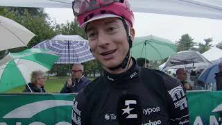 Neilson Powless  Interview at the start  Tre Valli Varesine 2024 [upl. by Kristina]