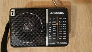 ROTOSONIC XT606B Music 4 Joy 11710 kHz 1843 UTC 10102023 [upl. by Ednalrim580]