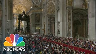 Pope Francis Holds Christmas Eve Midnight Mass From The Vatican [upl. by Dukie]