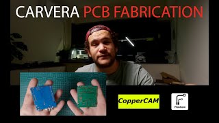 Carvera PCB fabrication CopperCAM VS FlatCAM [upl. by Dibru798]