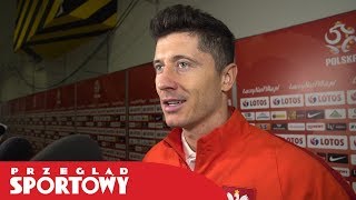 Polska  Czarnogóra 42 Lewandowski po awansie na mundial [upl. by Bigg]