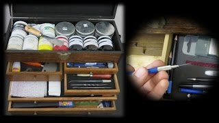 Whats in My Printmaking and Art Supply Storage Toolbox [upl. by Ainav]