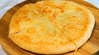 Water with flour No oven No yeast Super simple and delicious pan flatbread [upl. by Jesh]