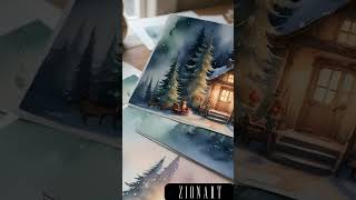 Create Your Own Magical WINTER Holiday Cards cards [upl. by Adieren890]