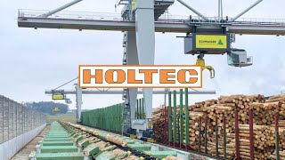 Schwaiger Holzindustrie  Rundholzplatz von HOLTEC [upl. by Aisatsan622]