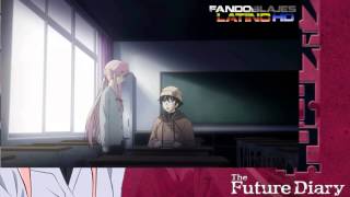 Mirai Nikki Capitulo 3 Fandoblaje Latino [upl. by Aicina]