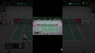 AMONSTER RALLY FROM FEDERER AND DJOKER [upl. by Amadis]