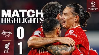 Nunez Goal the Difference in Germany  RB Leipzig 01 Liverpool  UEFA Champions League Highlights [upl. by Gracye]