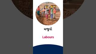 Labours meaning in Gujarati  English Dictionary [upl. by Tella]