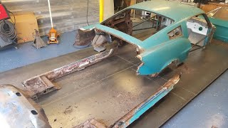 68 Mustang Fastback MTF Front End And New Floor [upl. by Ailekahs]