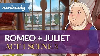 Romeo and Juliet Summary Act 1 Scene 3  Nerdstudy [upl. by Assenal666]