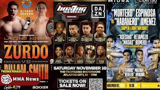 MMA News Latest Boxing tonight November 16 2024 What are the fights lined up [upl. by Yssor]