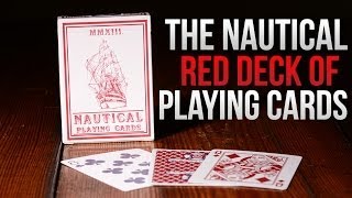 Deck Review  The Nautical Red Playing Cards [upl. by Carri244]