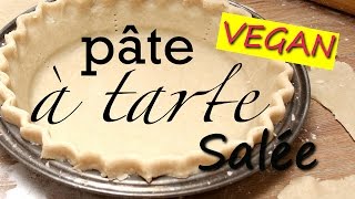 Pâte sablée  fond de tarte salé sans œufs sans lait  VEGAN [upl. by Brindle609]