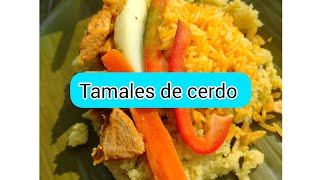 tamales de cerdo a lo tico 🇨🇷 [upl. by Rosabella]