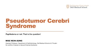 Pseudotumor Cerebri Syndrome [upl. by Einahpats]