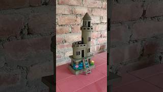 Miniature clay light house making 🏠 🌊  clayhouse lighthouse craft [upl. by Fernando]