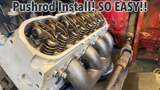 The EASIEST Way To Install LS Pushrods Rocker Arms [upl. by Racso]