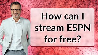 How can I stream ESPN for free [upl. by Anglim]