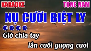 Nụ Cười Biệt Ly Karaoke Tone Nam  Bbm  Karaoke 9999  Beat Mới [upl. by Oiludbo]