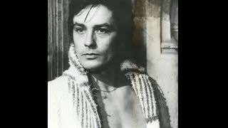 Alain Delon  Fields of Gold by Bruno Pelletier with lyrics [upl. by Nyrahtak]