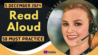 PTE Read Aloud  DECEMBER 2024  MUST PRACTICE [upl. by Conrado]