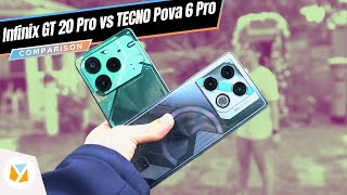 Infinix GT 20 Pro vs TECNO Pova 6 Pro Comparison Review [upl. by Collier]