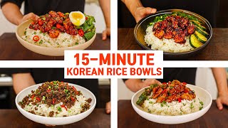 15 Minute Korean Rice Bowls For Your Busy WEEKNIGHT DINNER [upl. by Ardnauq810]