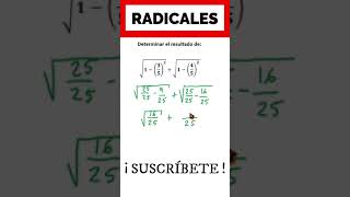 ✅👉 Ejercicios de Radicales [upl. by Aleka]