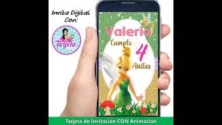 INVITACION DIGITAL TINKER BELL [upl. by Honor482]