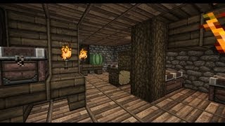 Minecraft  Gundahar Plays  Medieval Town 82  Interior [upl. by Yblek]