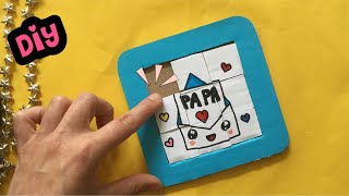 FA DA TE COMPLEANNO PAPÀ PUZZLE ★ LAVORETTI PER LA FESTA DEL PAPÀ ★ DIY Fidget Toy [upl. by Wycoff]