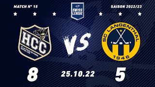 25 octobre 2022 HC La ChauxdeFonds – SC Langenthal 85 [upl. by Burroughs100]