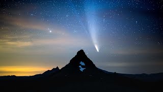 Comet Neowise Timelapse into Sunrise Over Oregon [upl. by Gerson]