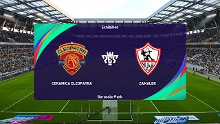 Ceramica Cleopatra vs Zamalek 14062024 Egyptian Premier League PES 2021 [upl. by Asirap]