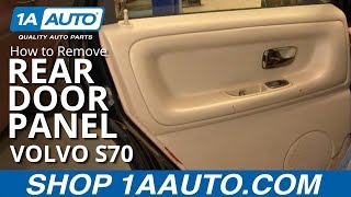 How To Remove Rear Door Panel 9800 Volvo S70 [upl. by Cj358]