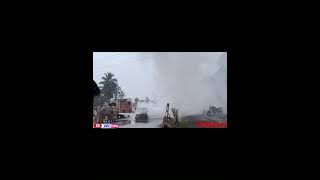 Car fire Accident on Road kerala vadakara [upl. by Aicilif]