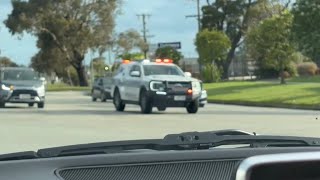 Bullhorn Victoria Police 2024 Ford Ranger responding Code 1 [upl. by Vernor986]