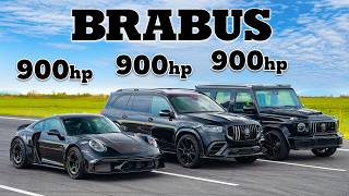 Brabus 900 Rocket R v 900hp AMGs DRAG RACE [upl. by Silra]