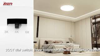 Plafoniera LED Moderna VisionHub® Clasa Enegetica A Ultra subtire 2cm Aplica pentru interior [upl. by Anassor]