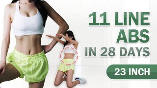 9 MIN AB WORKOUT TO GET 11 LINE ABS l ONLY SLIM WAISTNO THICKER Super EffectiveKFitness Shrilyn [upl. by Dich]