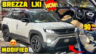 Brezza lxi modified✅brezza base model modified with genuine accessories✅Brezza lxi to zxi modified [upl. by Taam]