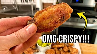 The Crispiest Wings I Have Ever Made In The Oven  Crispy Chicken Wings [upl. by Arnaldo]