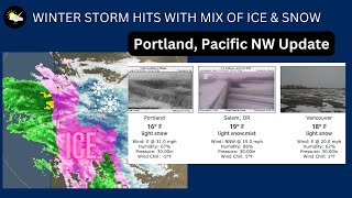 Portland Pacific Northwest Winter Storm Update [upl. by Asilem43]