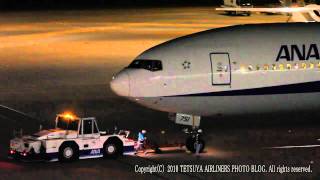 コックピット風景Cockpit scenery：ANA B777300JA751A SPOT OUT EVENING HANEDA [upl. by Adaline]