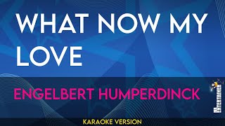 What Now My Love  Engelbert Humperdinck KARAOKE [upl. by Adniles]