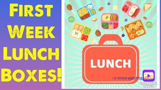 First Week Lunch Boxes 🥪 September 7 2024 [upl. by Legnaros]