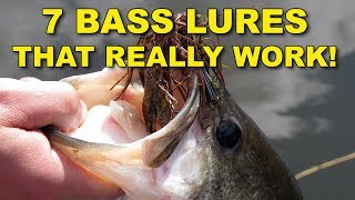 7 Best Bass Lures That Work Year Round  Bass Fishing [upl. by Rentschler]