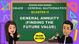 FINDING THE FUTURE VALUE OF GENERAL ANNUITY  GRADE 11 GENERAL MATHEMATICS Q2 [upl. by Vilhelmina900]