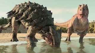 Ankylosaurus Vs Ceratosaurus  Jurassic World Evolution 2 [upl. by Gala]